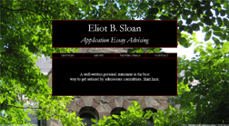 Eliot B. Sloan Application Essay Advising